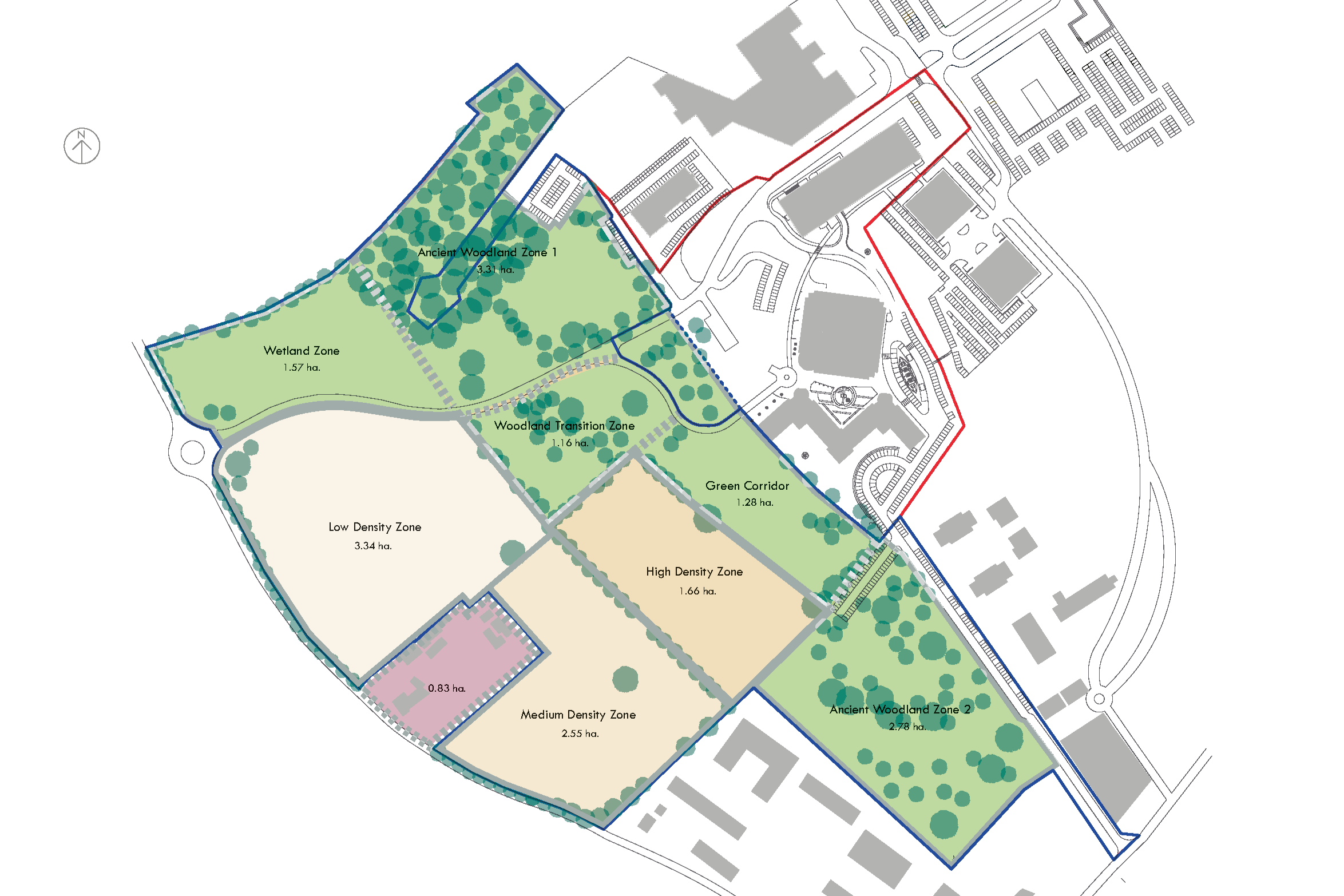 Urban Regeneration Study - Zonal Sketch - Surrey